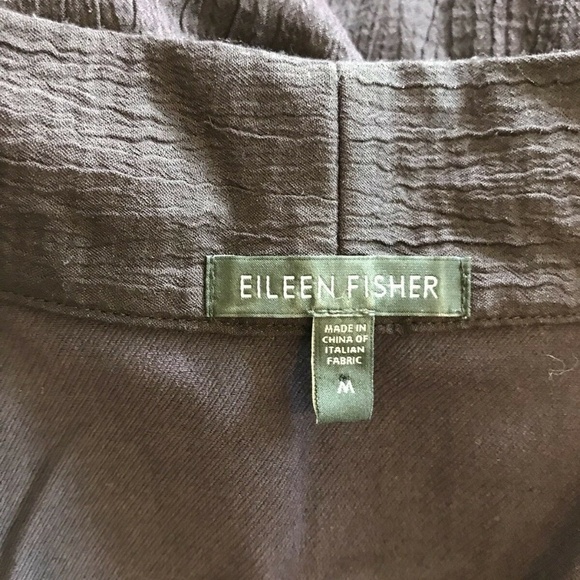 Eileen Fisher Purple Silk Blend Open Cardigan M - Picture 4 of 4